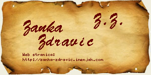 Žanka Zdravić vizit kartica